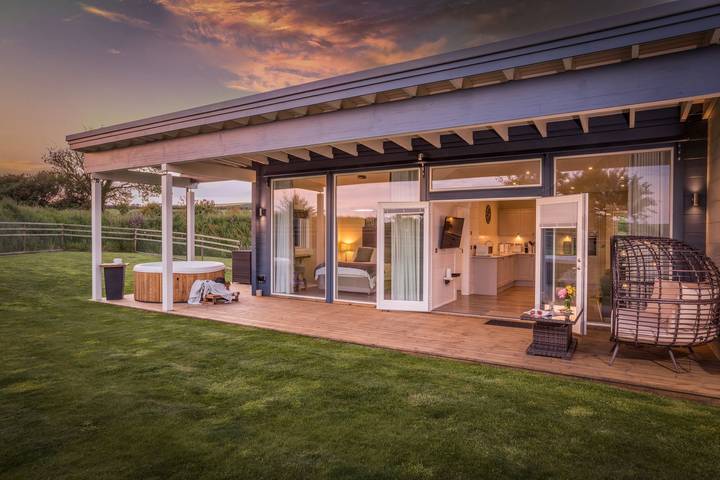 Lodge für 2 Personen mit Whirlpool in Devon
