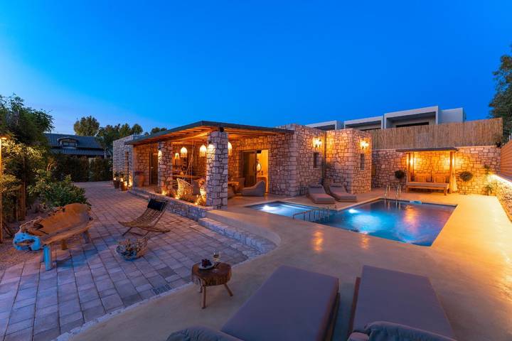 Appartement voor 8 personen, met tuin op Rhodos