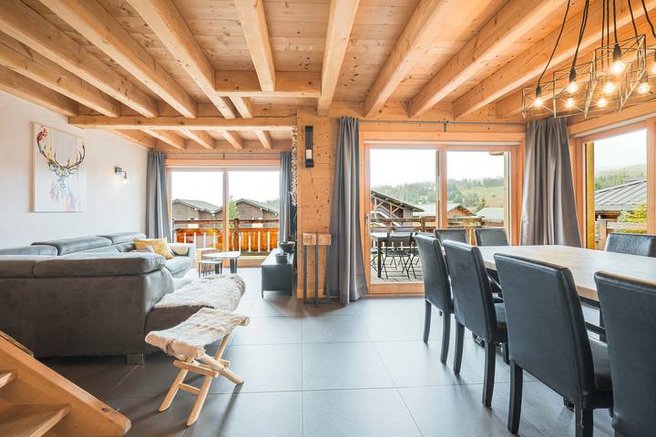 Chalet pour 14 personnes, avec jardin et sauna à Les Saisies - 4