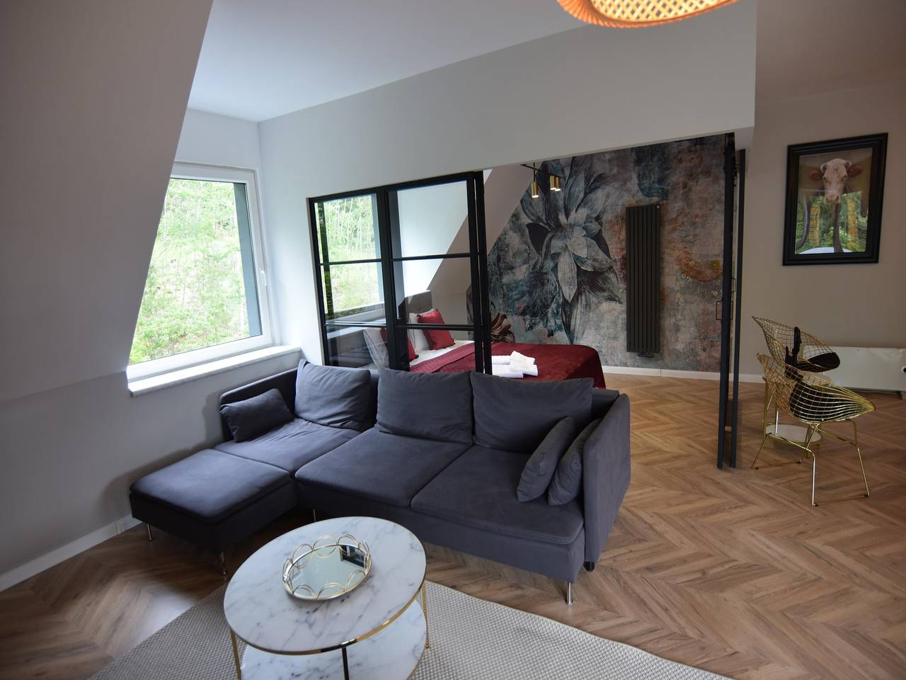 Ganze Wohnung, Komfortables Apartment mit eigener Sauna in Stężyca, powiat kartuski