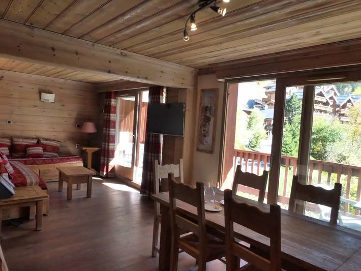 Gîte pour 6 personnes, avec balcon dans Patinoire De Meribel - 4