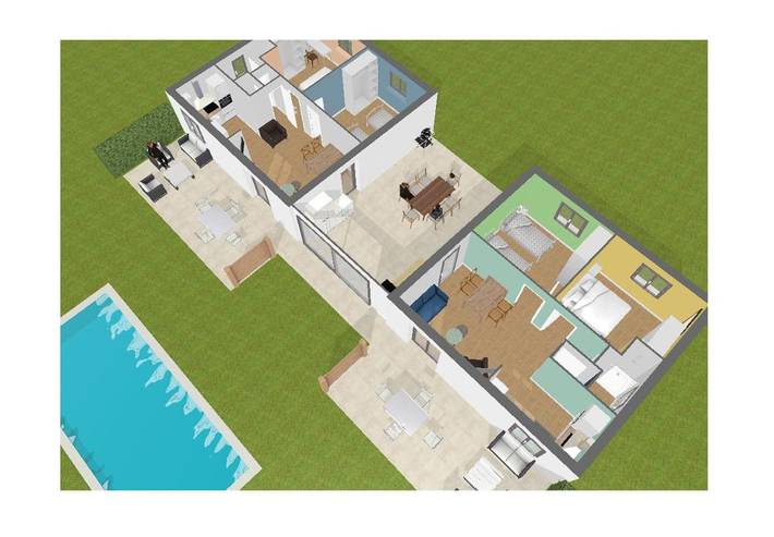 Location de vacances pour 5 personnes, avec jardin ainsi que piscine et vue à Limogne-en-Quercy - 4