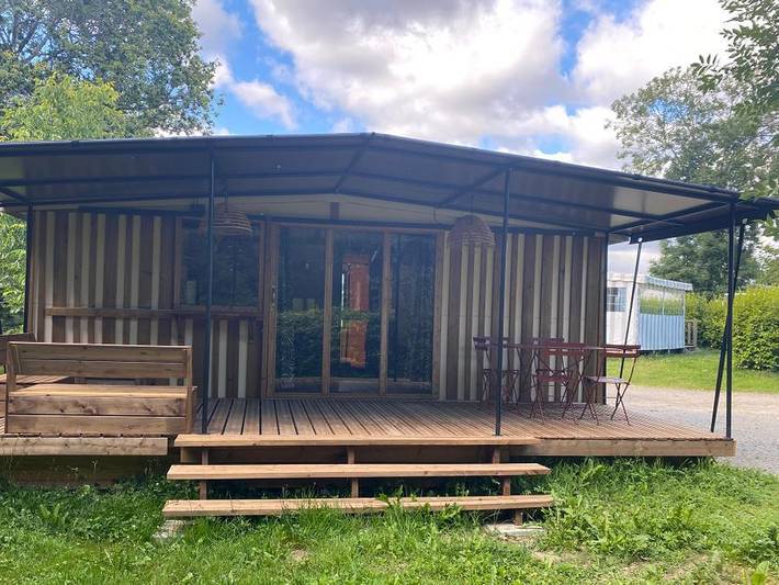 Flower Camping de La Grande Lande - Mobilheim 4 personen - Komfort in Moëlan-sur-Mer, Quimper und Umgebung