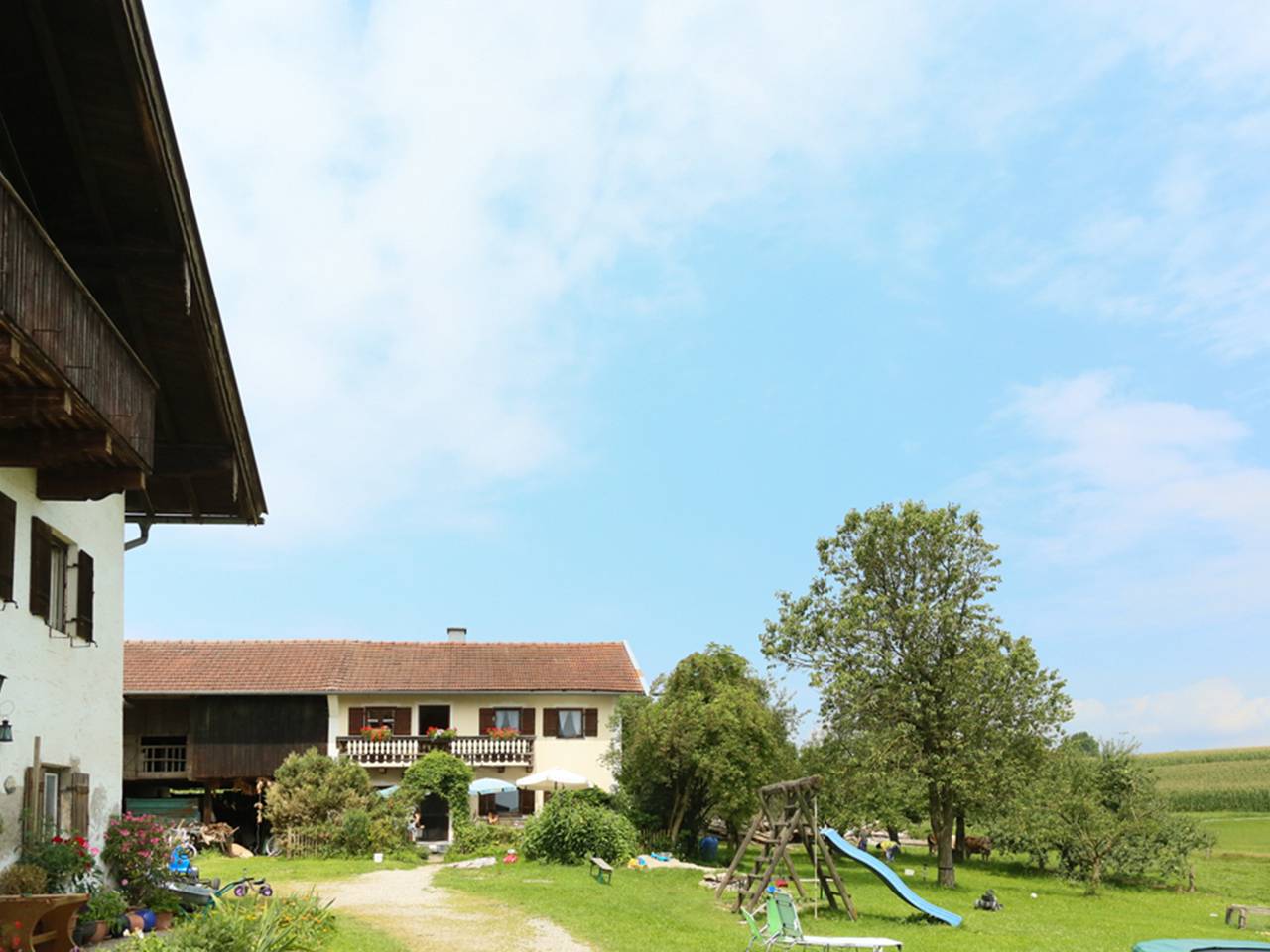 Joklmohof Urlaub auf dem Bauernhof - Ferienwohnung Liesl bis 5 Personen, Terrasse, 75 qm und Galerie 30 qm in Waging am See, Rupertiwinkel