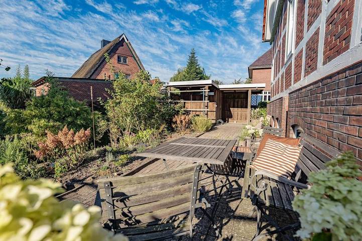 Ferienwohnung für 5 Personen, mit Garten und Ausblick sowie Terrasse in Grünendeich - 2
