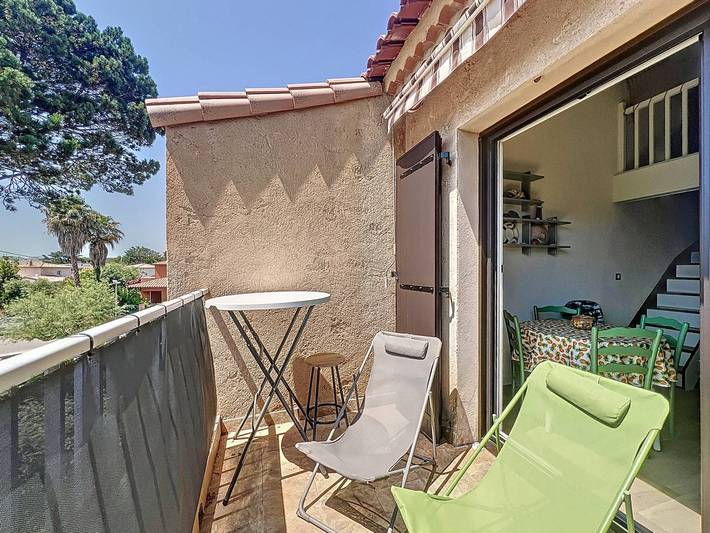 Gîte pour 4 personnes, avec terrasse dans Plage de Saint-Cyr sur Mer Les Lecques
