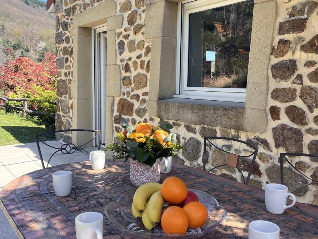 Geräumiges und modernes Ferienhaus mit Terrasse inmitten der Natur in Saint-Appolinard, Regionaler Naturpark Pilat