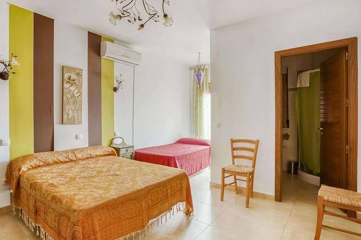 Ferienhaus mit Patio und privatem Pool in El Robledo, Comarca de la Mancha