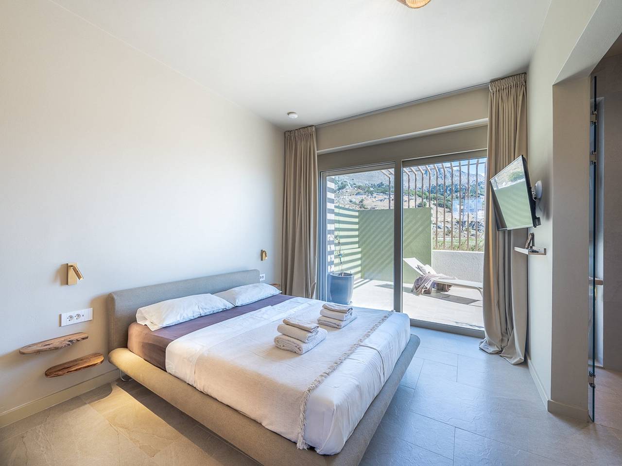 Villa in Sellia mit Pool und Meerblick in Rethymno und Umgebung