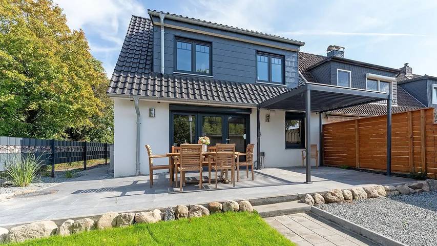 Ferienhaus für 7 Personen, mit Garten