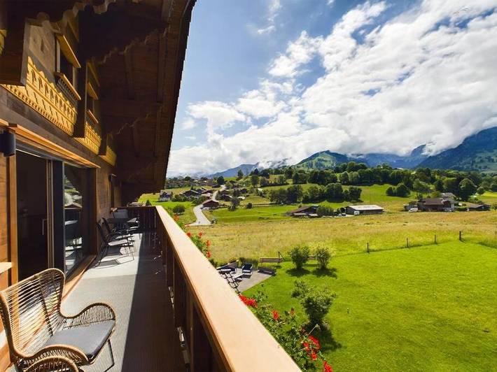 Gîte pour 4 personnes, avec jardin ainsi que vue et balcon à Aeschi bei Spiez - 3