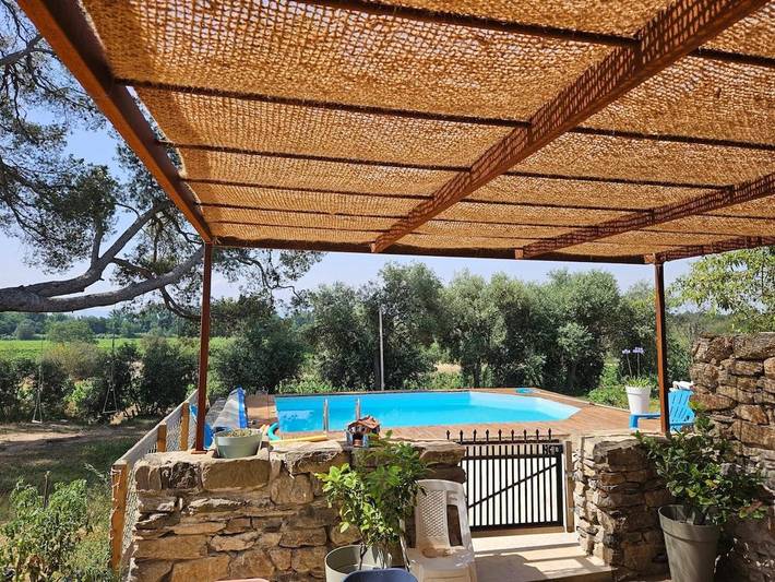 Maison de vacances pour 12 personnes, avec vue et piscine ainsi que terrasse et jardin