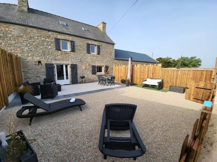 Location de vacances pour 4 personnes, avec jardin, animaux acceptés à Plounéour-Trez