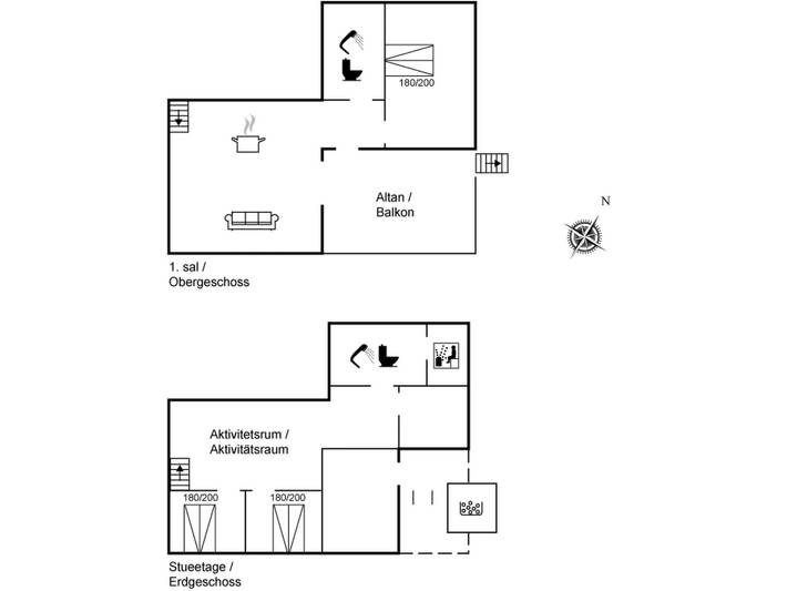 Ferienhaus mit Meerblick für 6 Personen, mit Sauna und Terrasse in Blavand - 2
