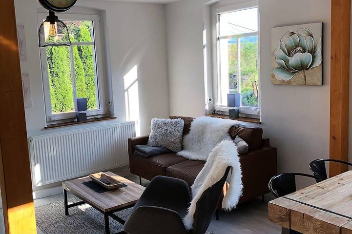 Ferienwohnung für 2 Personen, mit Garten und Terrasse sowie Whirlpool, mit Haustier in Pfaffendorf