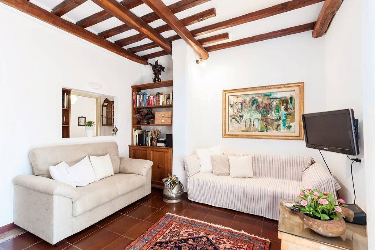 Appartement entier, Appartement de vacances pour 4 personnes avec balcon/terrasse in Vatican, Via Francigena