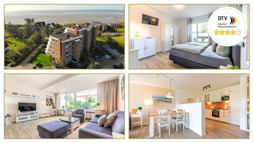 Ferienwohnung für 4 Personen, mit Ausblick und Terrasse sowie Sauna, mit Haustier - 1