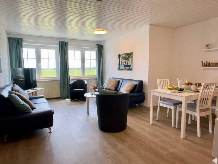 Ferienwohnung für 4 Personen, mit Garten und Ausblick in Albertsdorf