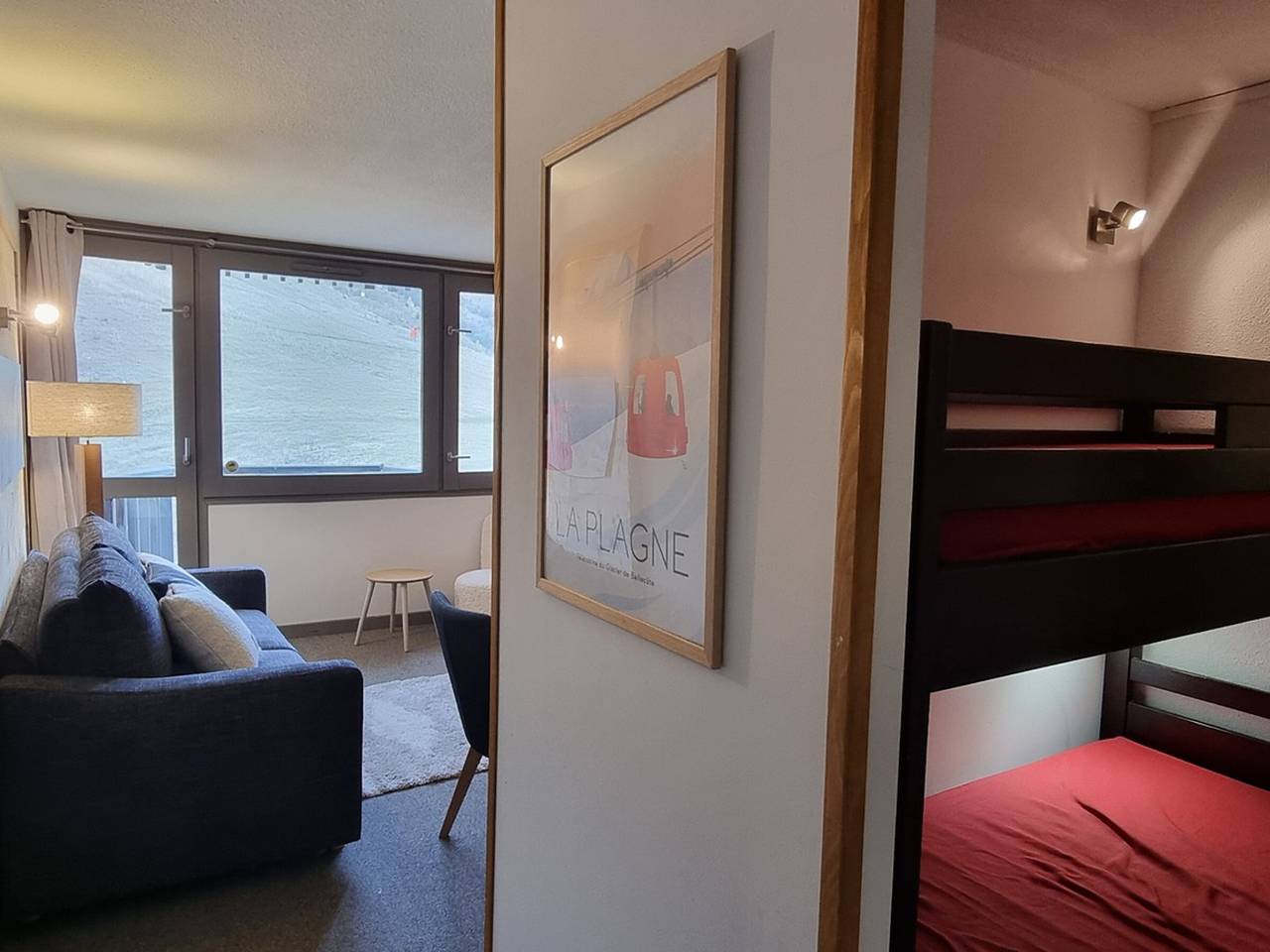 Studio entier, Studio cosy au pied des pistes avec animaux admis in Aime 2000, Aime-la-Plagne