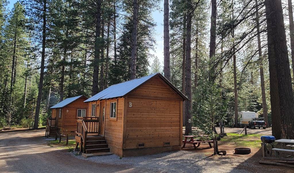 Camping Cabin B at Bigfoot Lodging Lassen Np in Shasta County