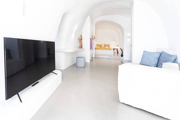 Gîte pour 2 personnes, avec vue sur l’océan ainsi que vue et balcon dans Firostefani - 3