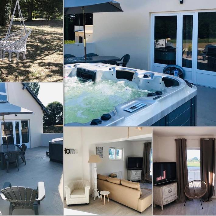 Location de vacances pour 6 personnes, avec jardin et piscine ainsi que vue et terrasse à Petiville - 3