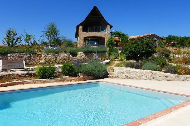 Maison de vacances pour 10 personnes, avec Balcon ainsi que Terrasse et Jardin