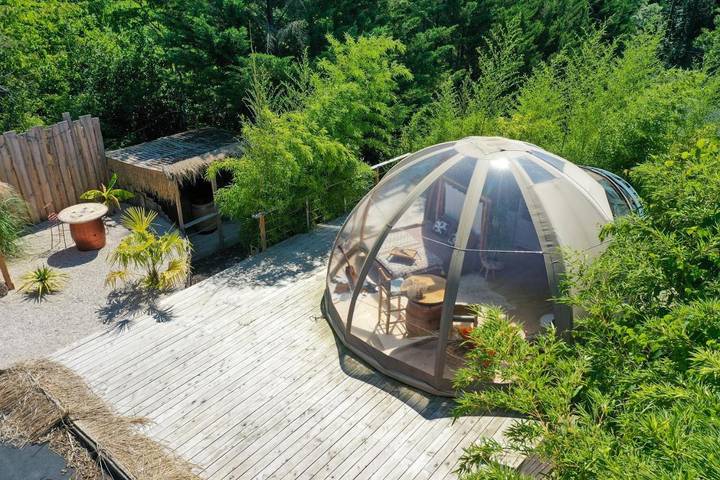 Cottage pour 2 personnes, avec vue ainsi que jardin et sauna