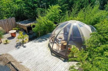 Cottage pour 2 personnes, avec jardin ainsi que sauna et vue à Lagnieu