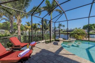 Location de vacances pour 8 personnes, avec balcon à Cape Coral