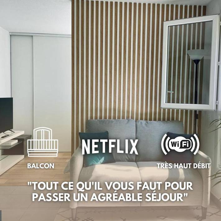 Appartement de vacances pour 2 personnes, avec Balcon à Lormont