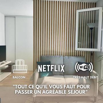 Gîte pour 2 personnes, avec balcon à Lormont