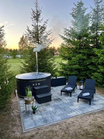 Ferienhaus für 6 Personen, mit Whirlpool und Garten in den Masuren