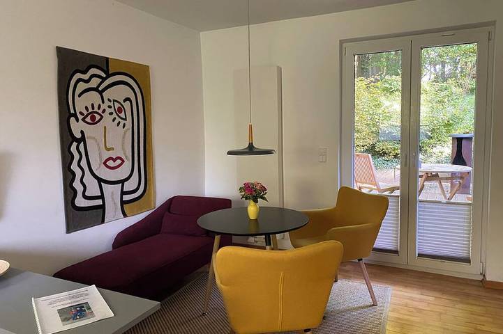 Ferienhaus für 2 Personen, mit Terrasse und Garten sowie Sauna