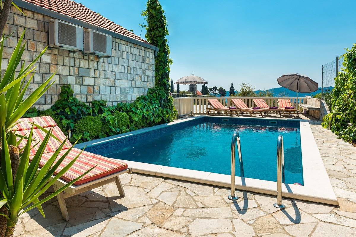 Villa Con Piscina per 8 Persone in Brsecine, Grad Dubrovnik