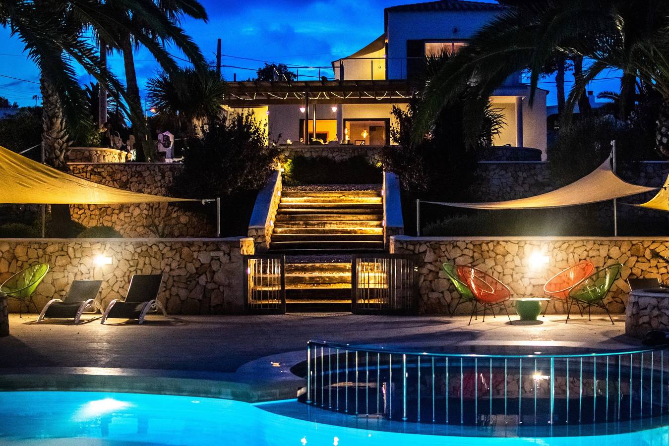 Villa 'Linda' mit Meerblick, Wlan und Klimaanlage in Punta Prima, Sant Lluís