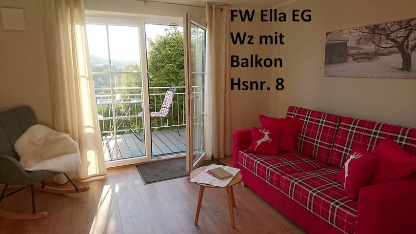 Ferienwohnung Rettinger / Monteurwohnung - Ferienhaus Ella Appartement im Ug in Windischeschenbach, Naturpark Nördlicher Oberpfälzer Wald