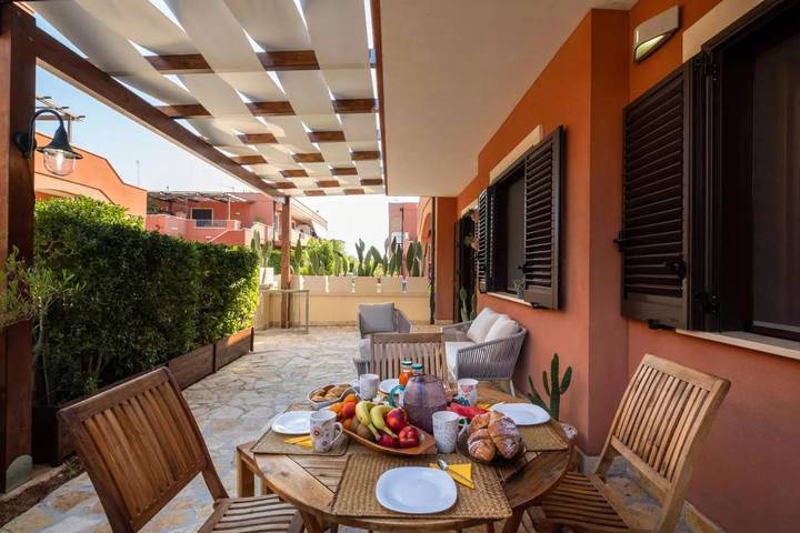 Casa vacanza per 5 persone, con Terrazza e Giardino nonché Panorama a Marittima