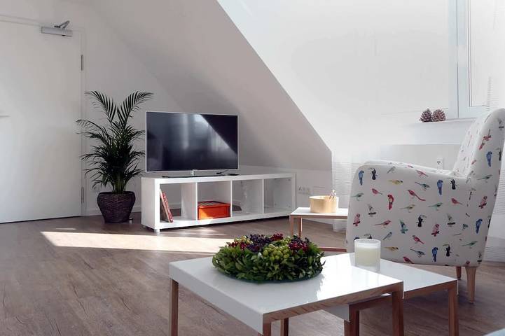 Ferienwohnung für 2 Personen, mit Balkon und Garten
