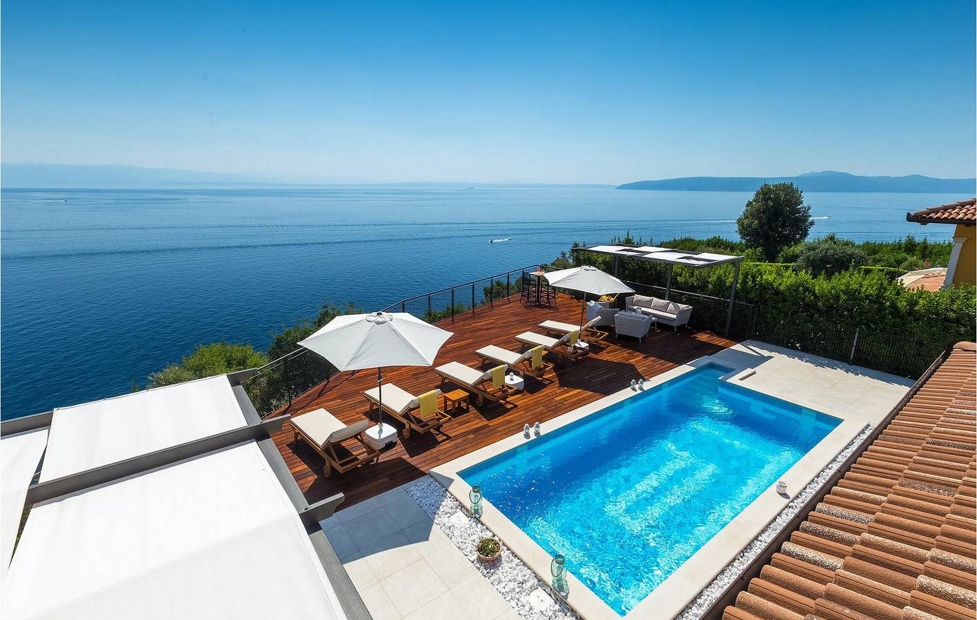 Gemütliche 2-Zimmer-Wohnung mit Pool, WLAN und 2 km Entfernung zum Sipar-Strand in Moscenicka Draga, Opatija Riviera