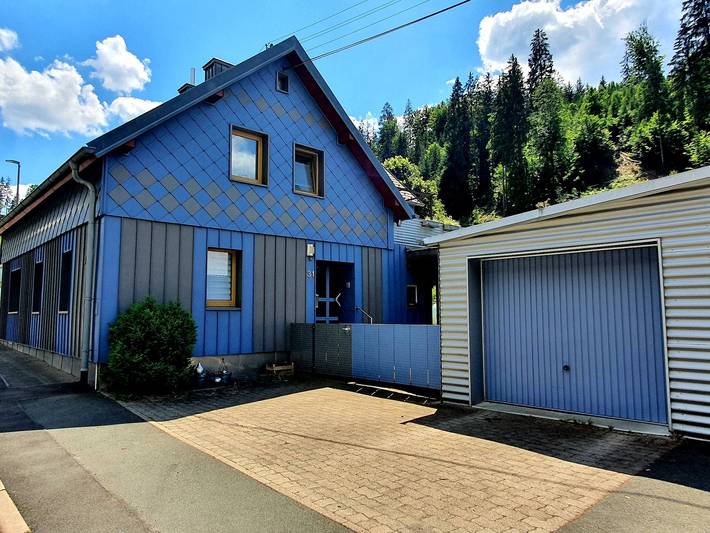 Ferienwohnung für 4 Personen, mit Balkon/Terrasse und Terrasse sowie Garten