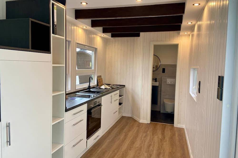 Tiny House direkt am Weserstrand in Hagen im Bremischen, Nordseeküste