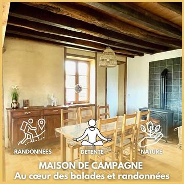 Location de vacances pour 6 personnes, avec terrasse et jardin à Brigueil-le-Chantre