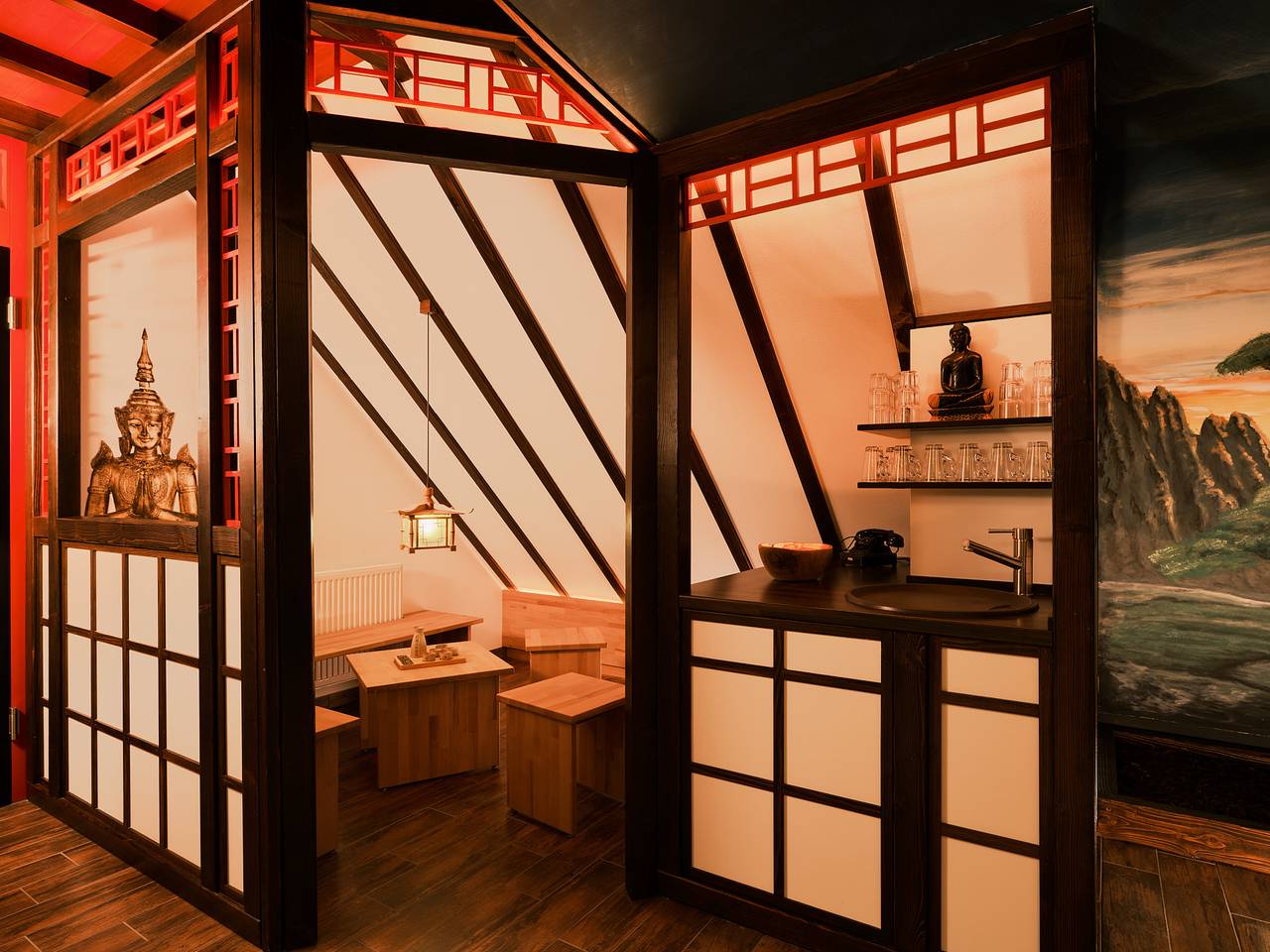 Hotel Garni Café Schacher - Doppelzimmer, 26qm mit Dusche/Wc und Balkon in Oberwolfach, Kinzigtal