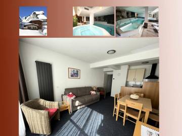 Chalet pour 6 personnes, avec piscine, adapté aux familles dans Gourette