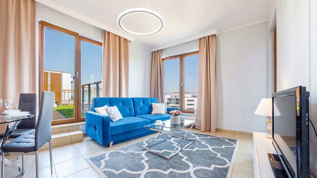 Ganze Ferienwohnung, Sun&Snow Olympic Park - Apartament B 604 mit Terrasse und Meerblick in Kolberg, Polnische Ostsee