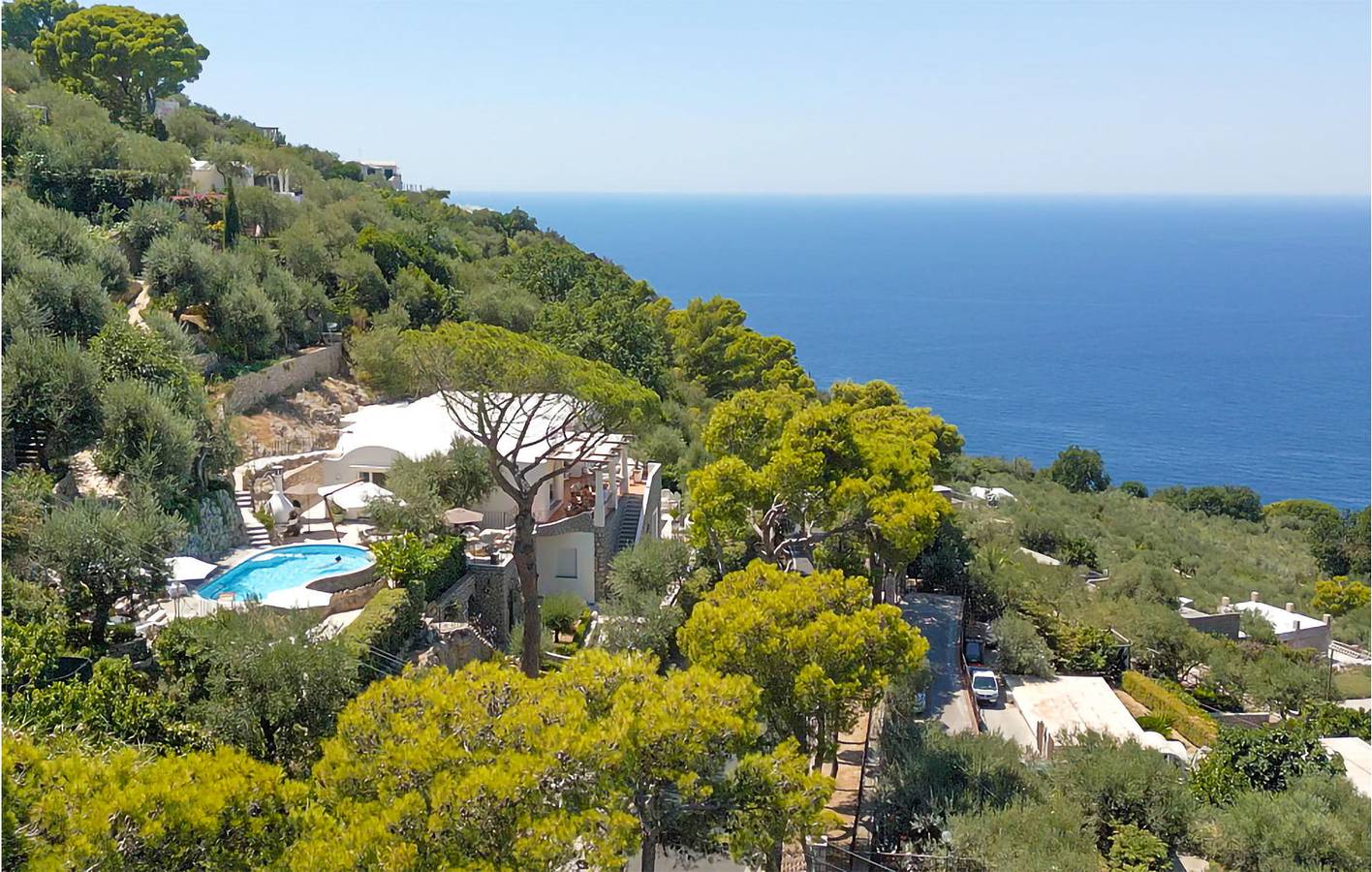 Appartamento vista mare con piscina e parcheggio, Capri in Anacapri, Napoli e dintorni