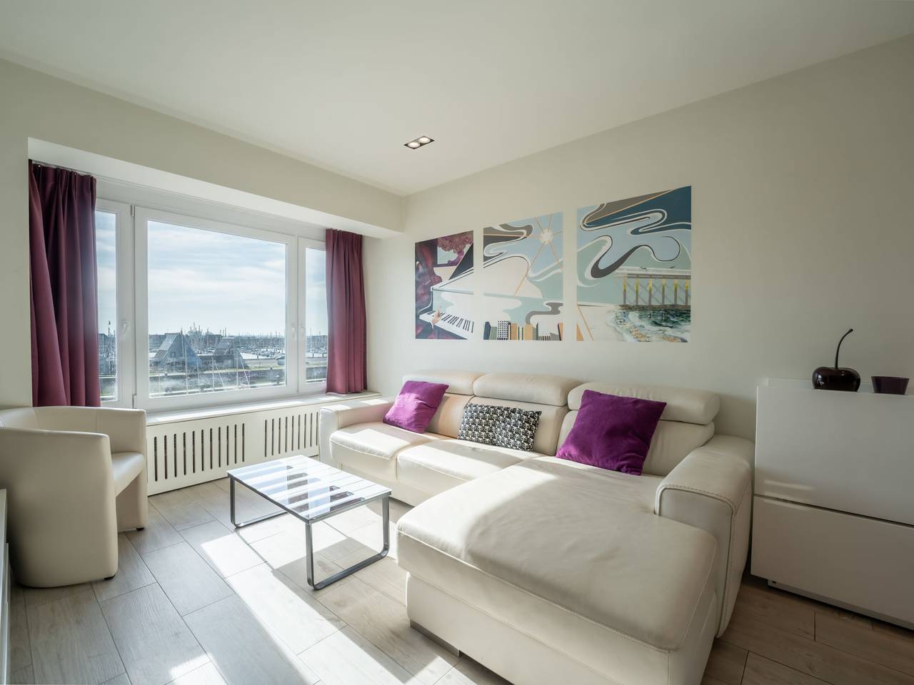 Appartement entier, Bella Ii with harbour view in Blankenberge, Côte belge