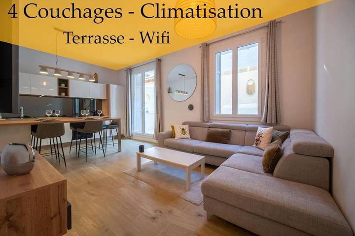 Gîte pour 4 personnes, avec terrasse, animaux acceptés dans Vauban