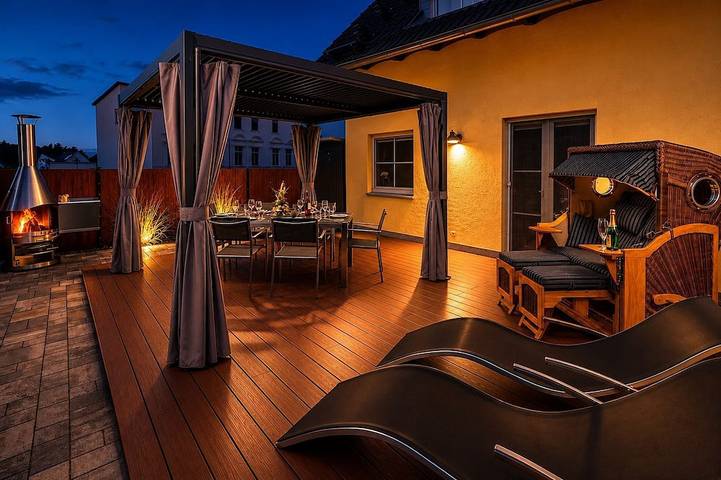 Ferienhaus für 6 Personen, mit Terrasse und Garten sowie Sauna in Korswandt